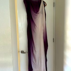 Silk degrade weeding gown designer handmade